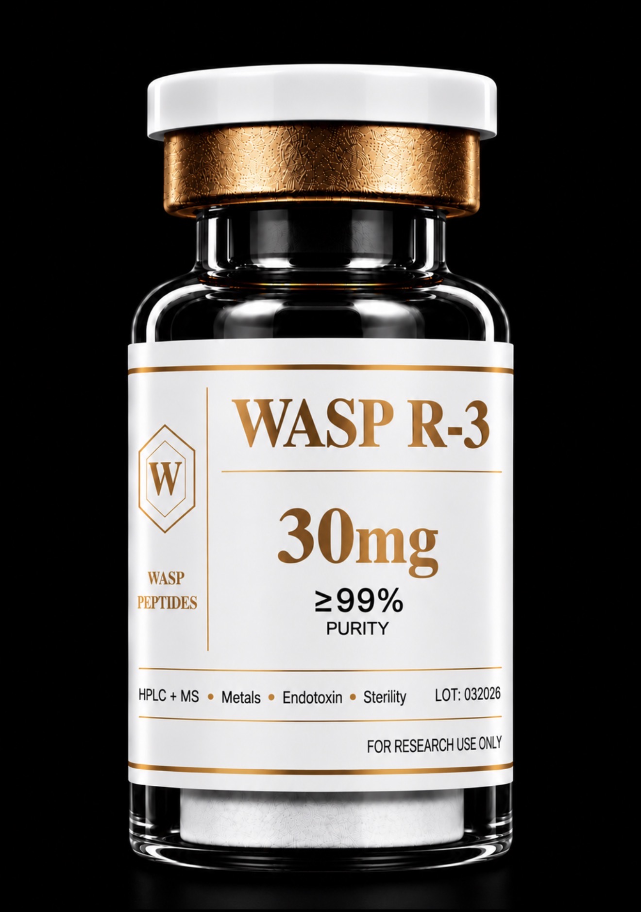WASP R-3 30mg research peptide vial