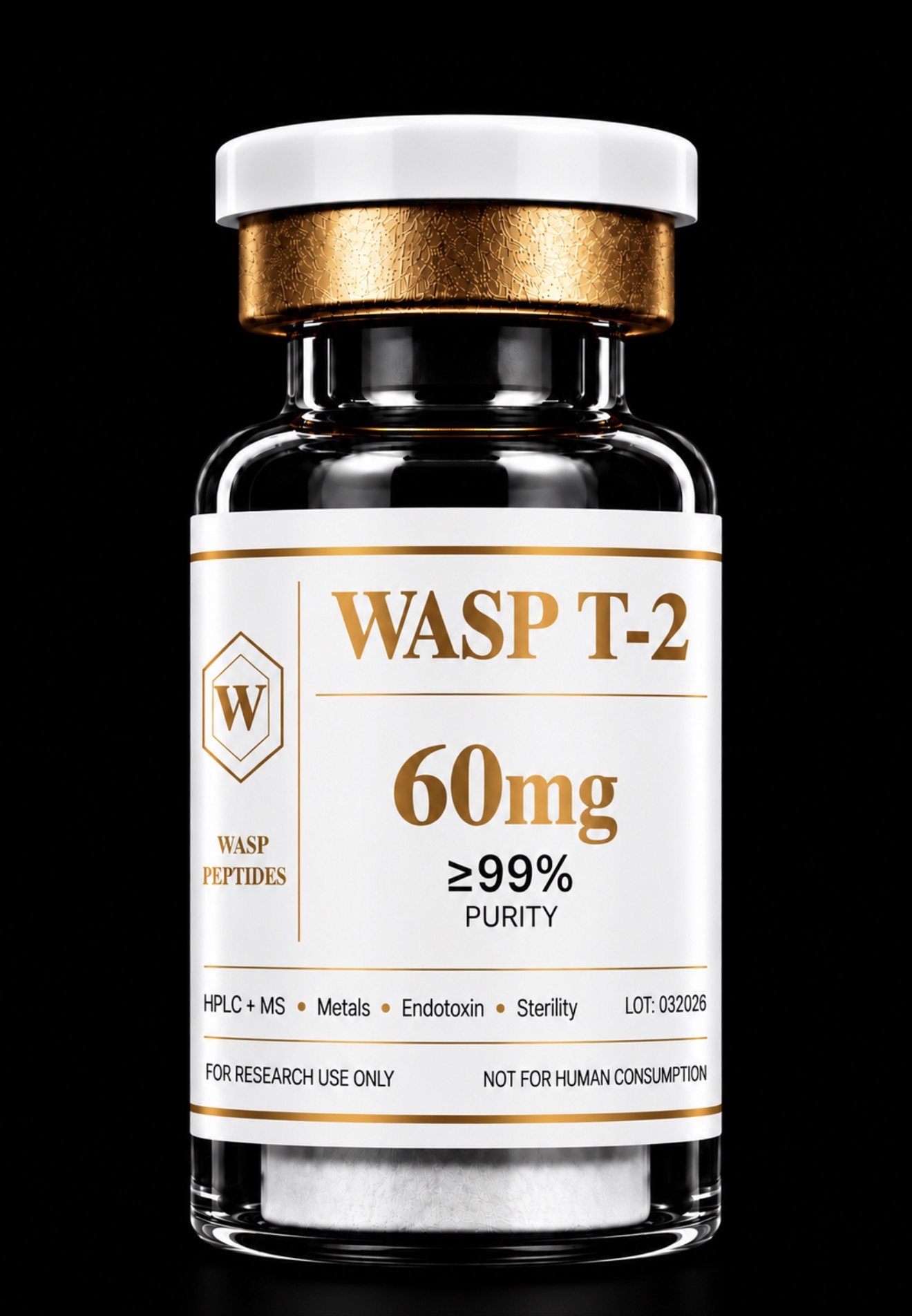 WASP T-2 60mg research peptide vial